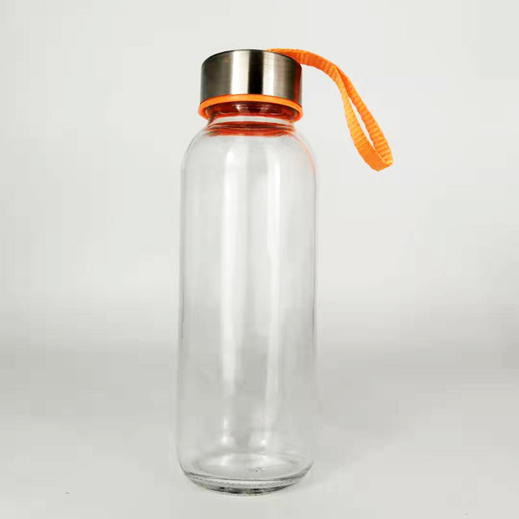 150ml 300ml wholesale glass drinking mineral smart sports water bottles mini bubble tea glass bottles with color lid