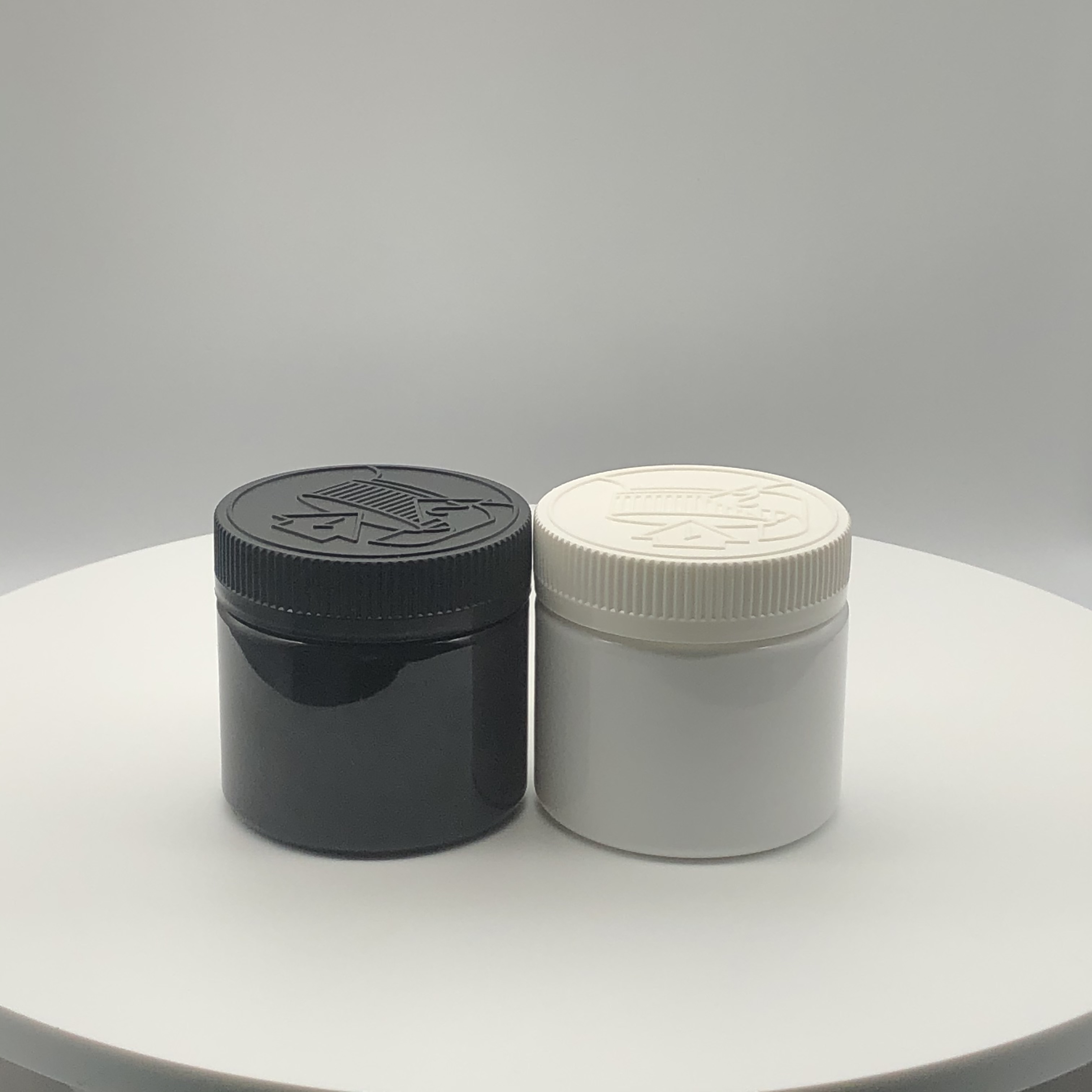 150ml/5oz CRC PET Jar Childproof PET jar Plastic Cylinder Medicine Pharma Jar Opaque color with Press Cap Wholesale