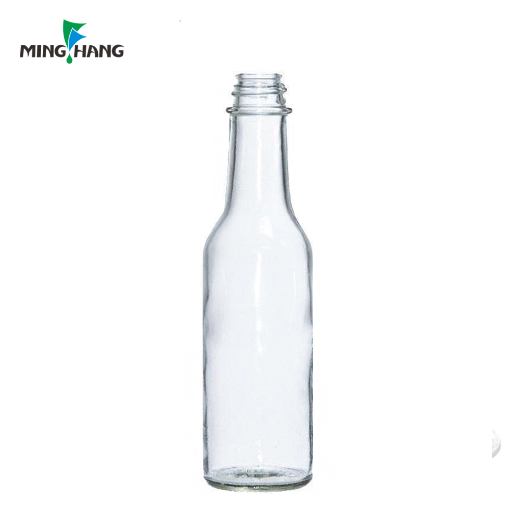 150ml 5oz Cheap Empty Hot Sauce Woozy Spice Chili Glass Bottle With Leak Proof Black Cap