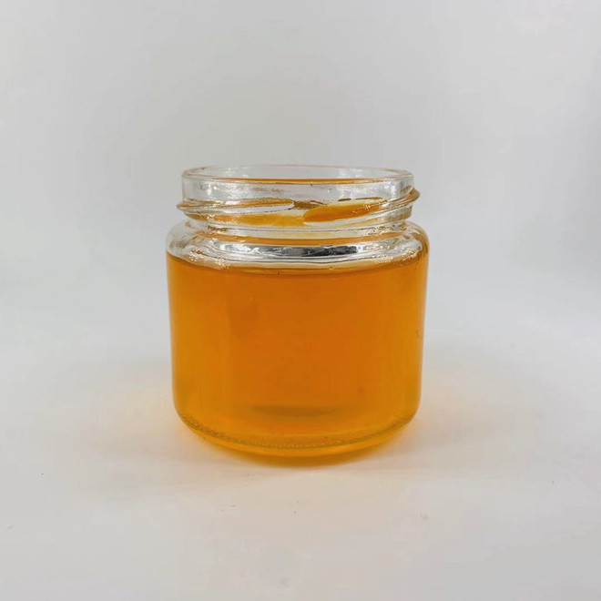 150ml 5oz clear round nutella jam honey food glass jar container with metal lid