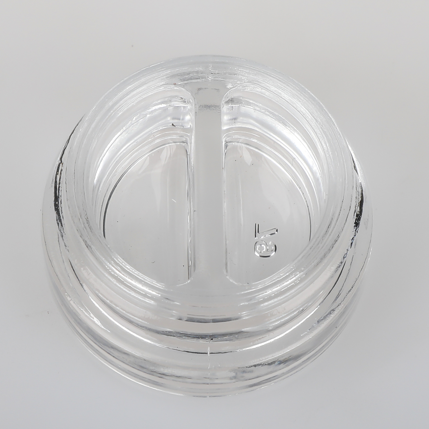 150ml 5oz factory OEM logo cosmetic jar for face scrub cream round clear glass CBD rosin wax storage jar without CR plastic caps