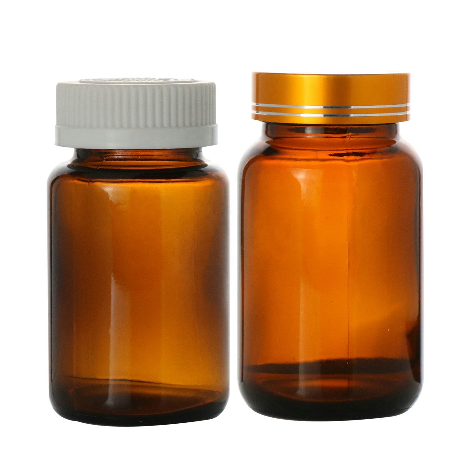 150ml Amber Wide mouth Glass Bottle Medical Pill Bottles