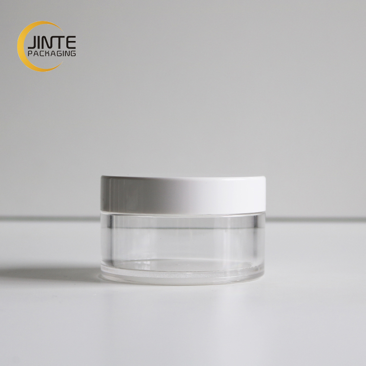 150ml Body Butter Jar, Body Scrub Container Clear PETG Jar with White Lid