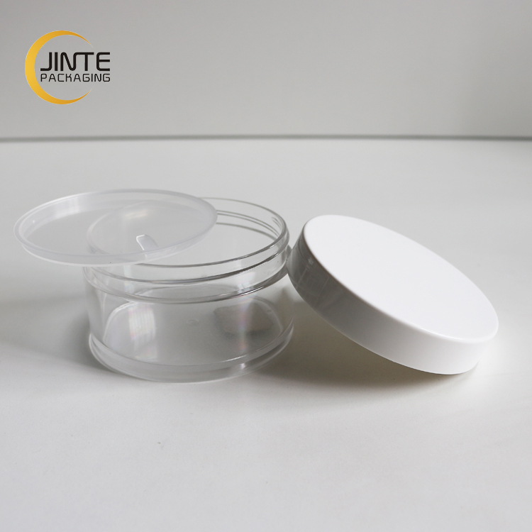 150ml Body Butter Jar, Body Scrub Container Clear PETG Jar with White Lid
