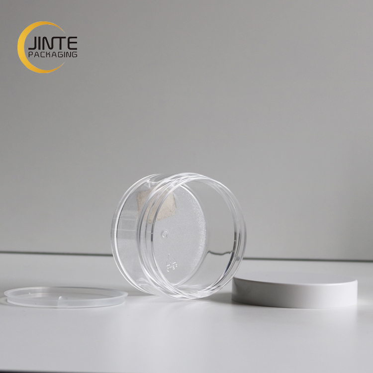 150ml Body Butter Jar, Body Scrub Container Clear PETG Jar with White Lid