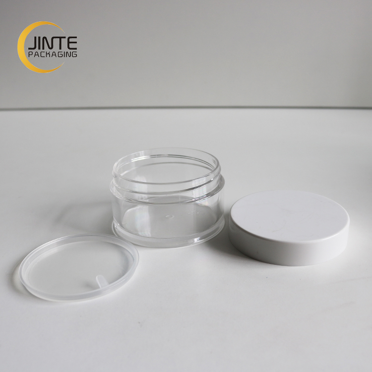 150ml Body Butter Jar, Body Scrub Container Clear PETG Jar with White Lid