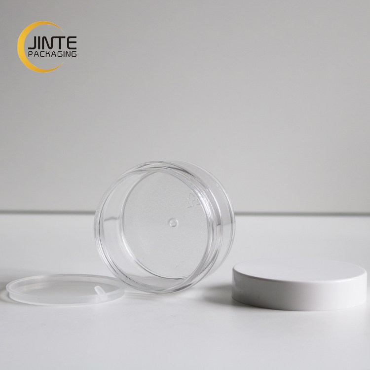 150ml Body Butter Jar, Body Scrub Container Clear PETG Jar with White Lid