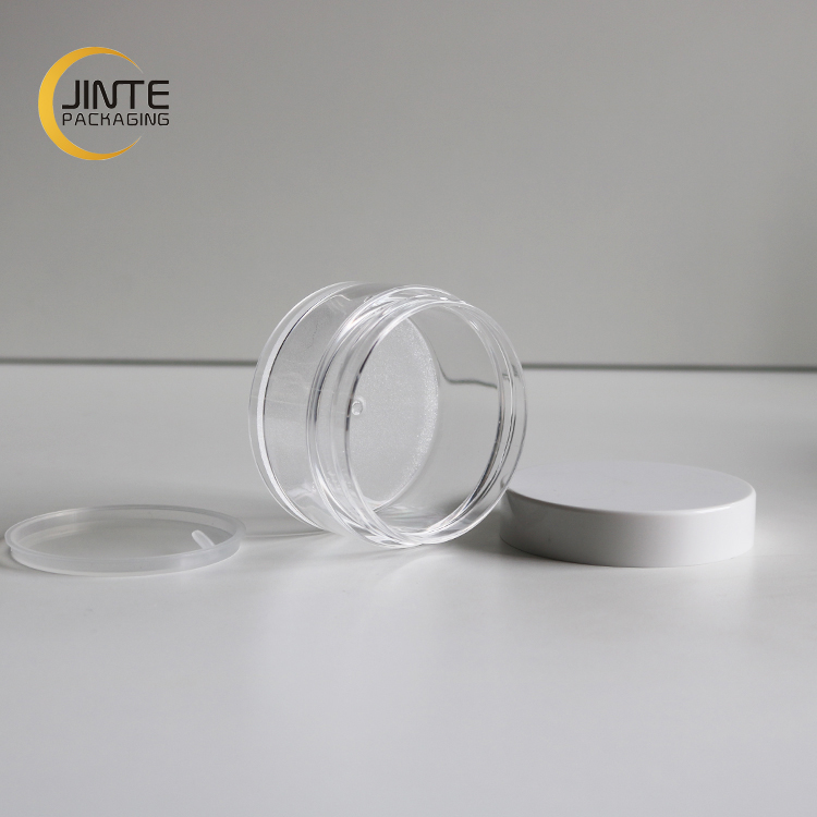 150ml Body Butter Jar, Body Scrub Container Clear PETG Jar with White Lid