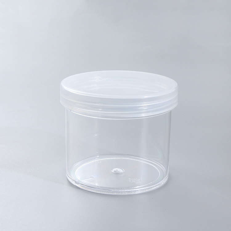 150ml Clear White Wide-mouth Empty PS Container Plastic Cosmetic Jars With Lids For Face Cream