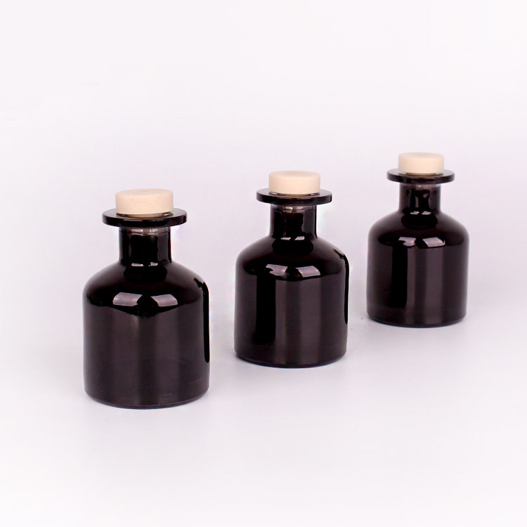 150ml Cylinder amber glass aroma bottle with stopper