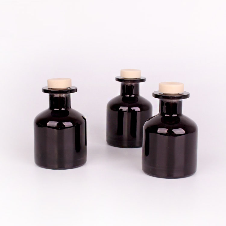 150ml Cylinder amber glass aroma bottle with stopper