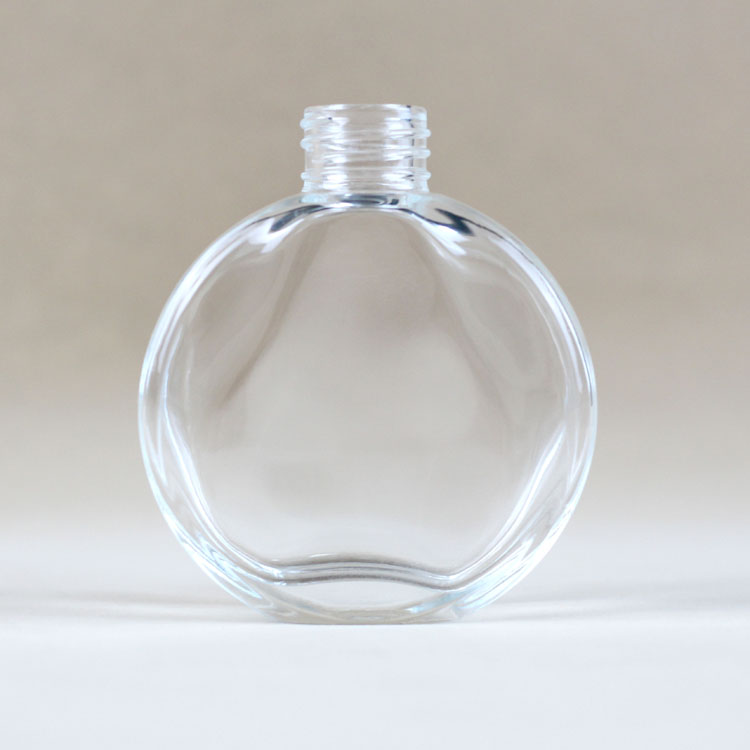 150ml Factory Direct Flat circle Transparent High-Grade Glass Scented Perfume Cosmetics Vase