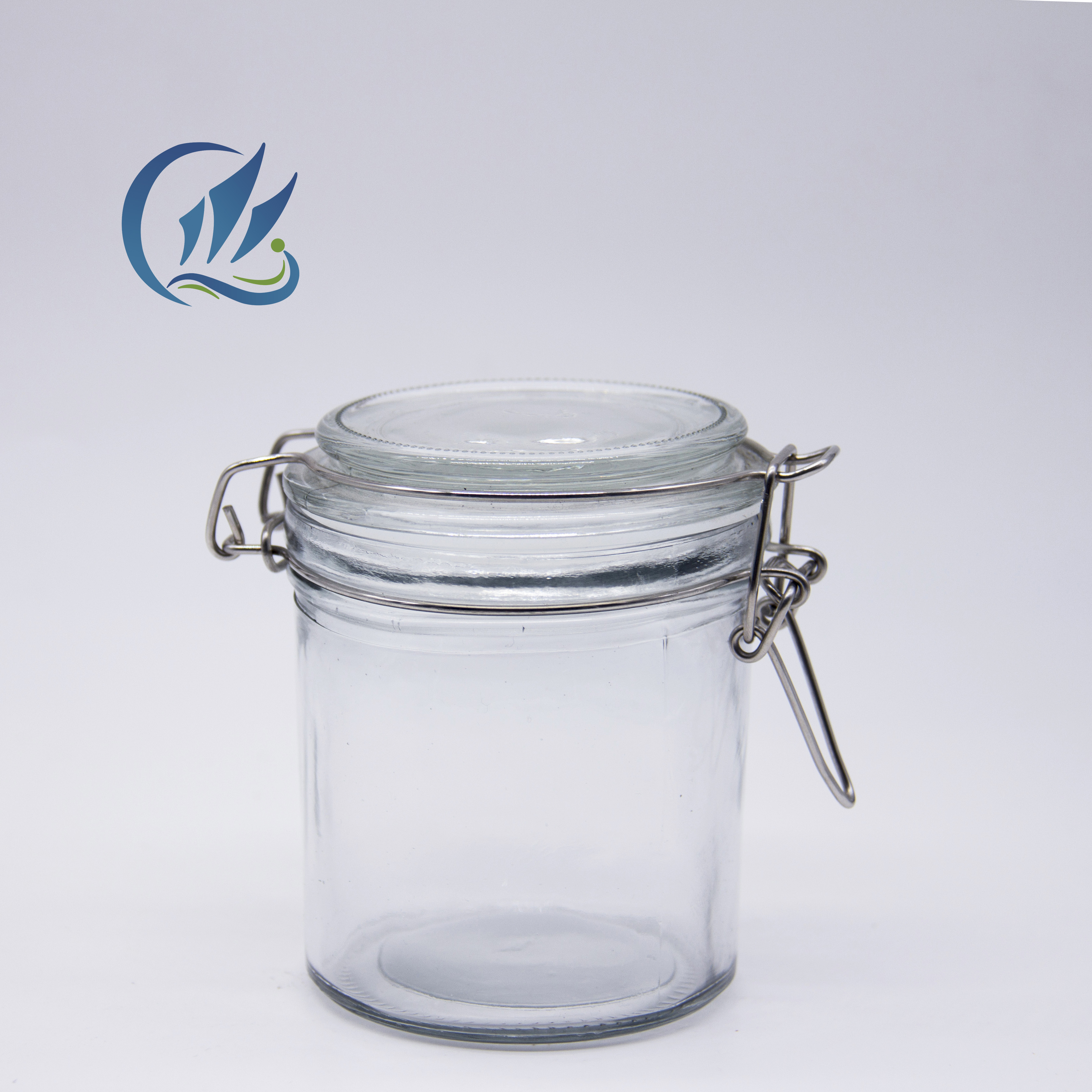 150ml Food Grade Clear Glass Storage Jar with Clip Top Lid