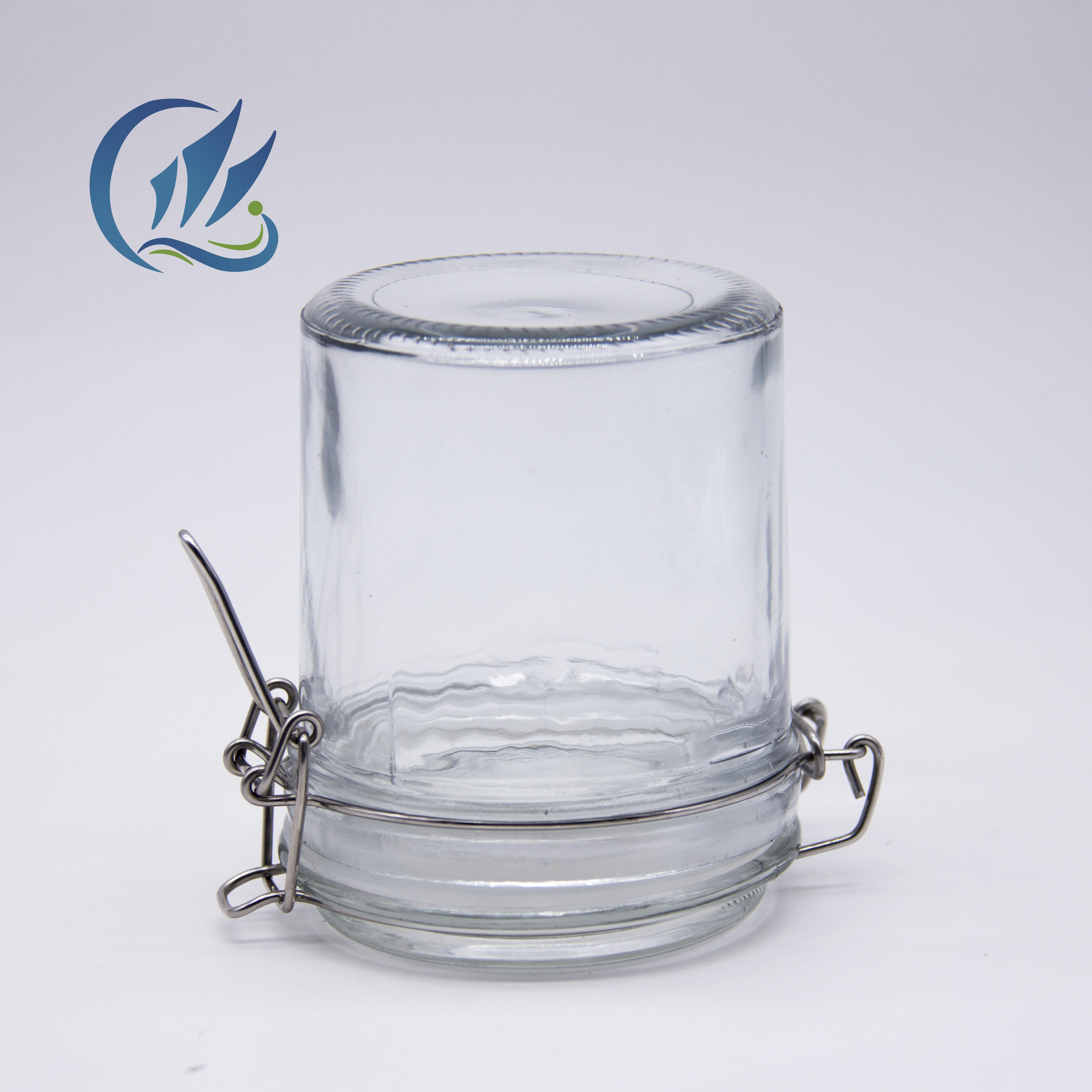 150ml Food Grade Clear Glass Storage Jar with Clip Top Lid