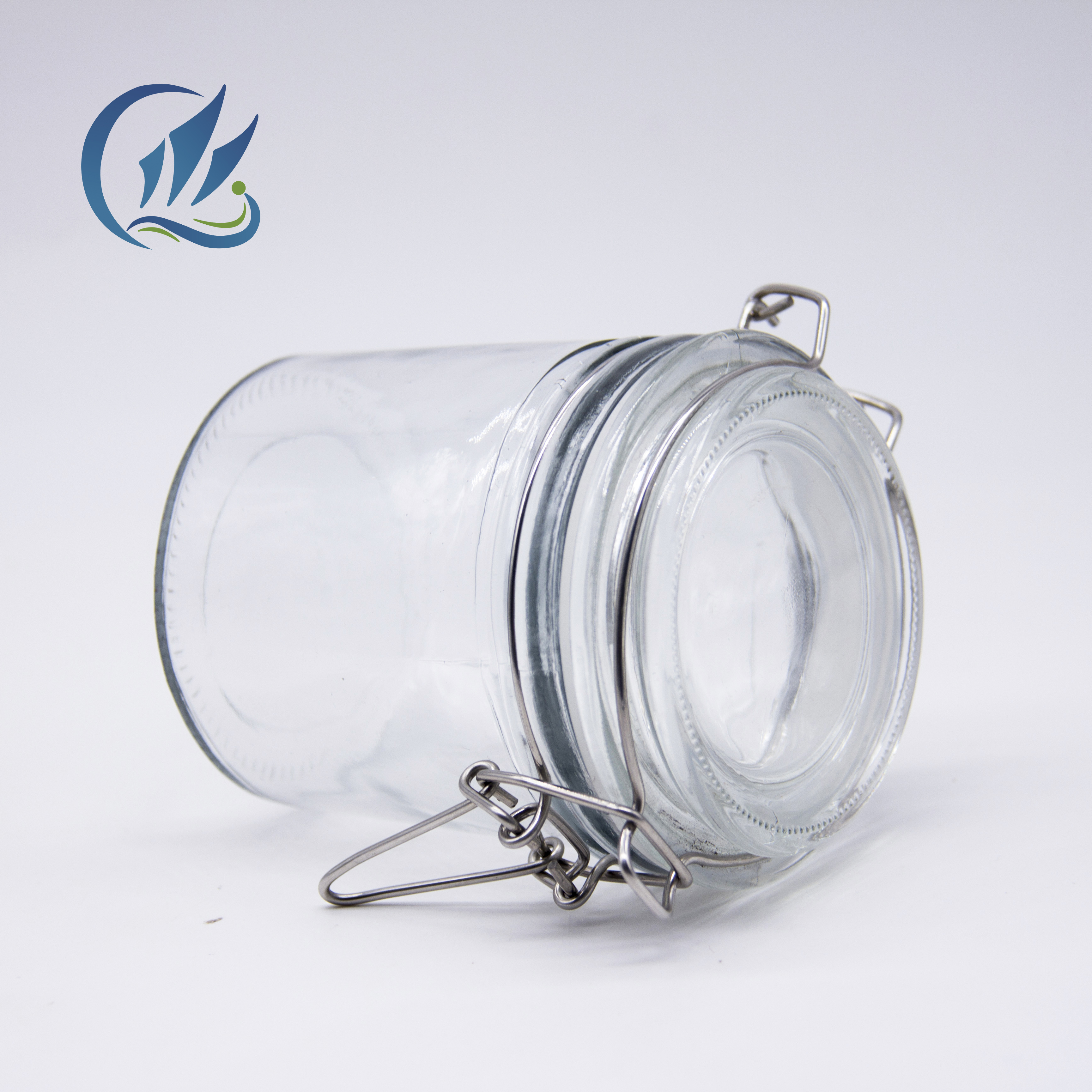 150ml Food Grade Clear Glass Storage Jar with Clip Top Lid