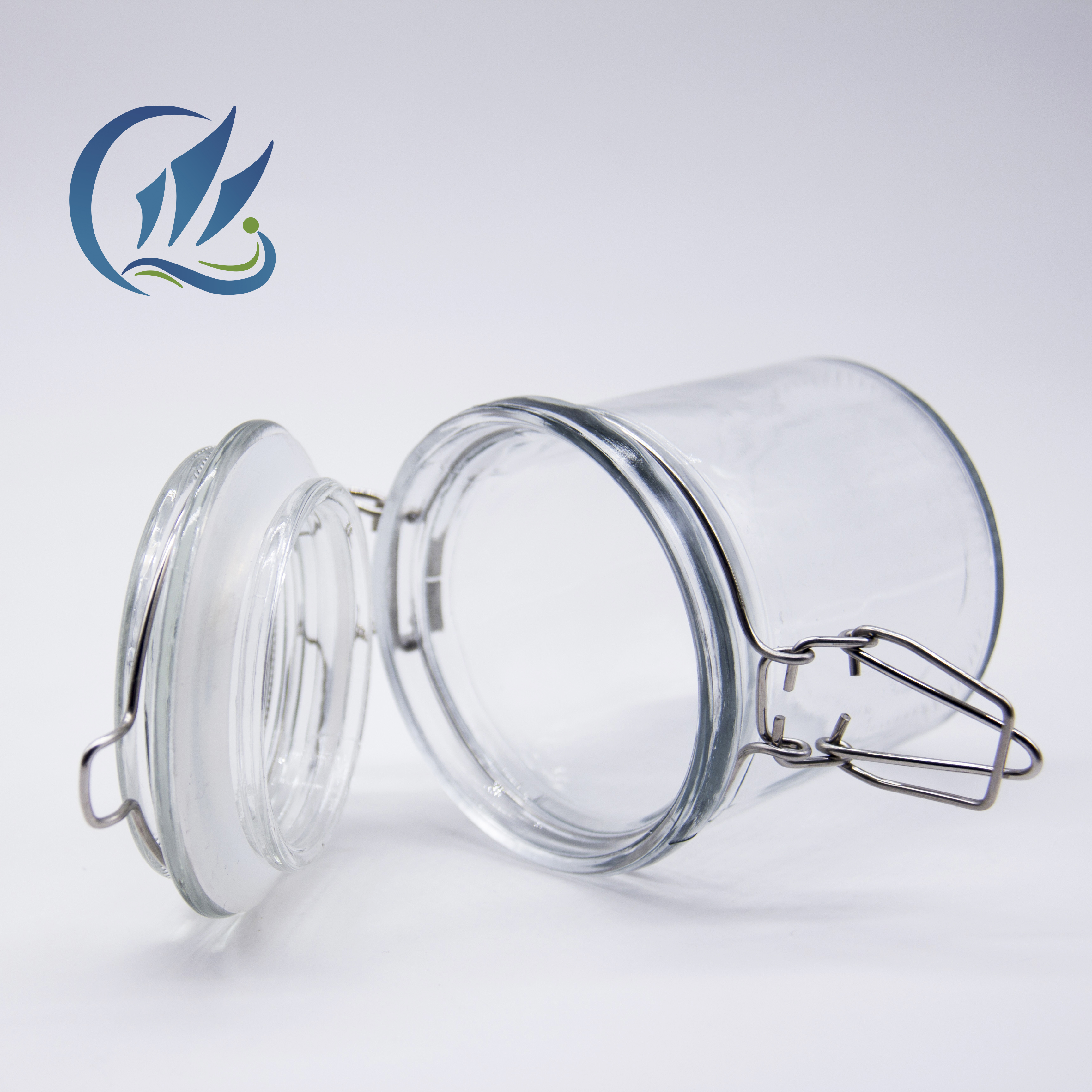 150ml Food Grade Clear Glass Storage Jar with Clip Top Lid