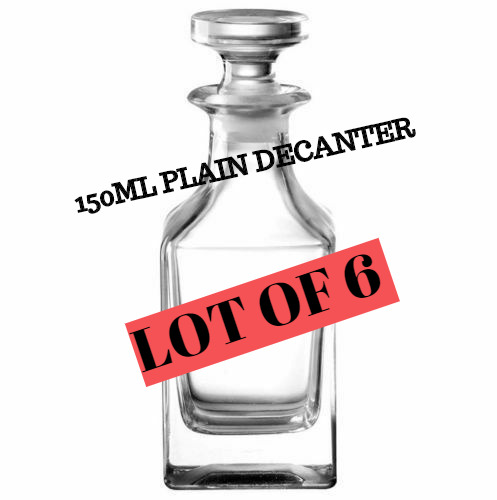 150ml Glass Cut Decanter Bottle Perfume Fragrance Attar Ittar