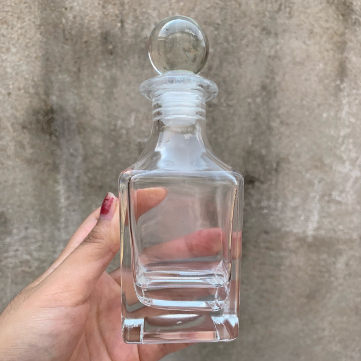 150ml Glass Cut Decanter Bottle Perfume Fragrance Attar Ittar