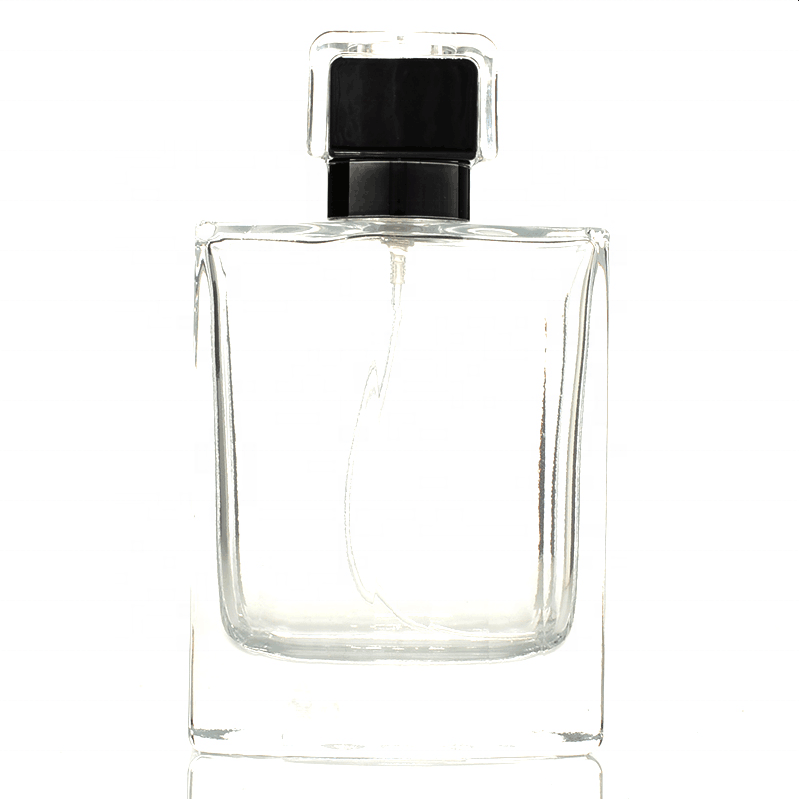150ml Rectangle Shape Clear Empty Glass Perfume Bottle