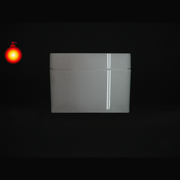 150ml White PP double wall cream jar with cap