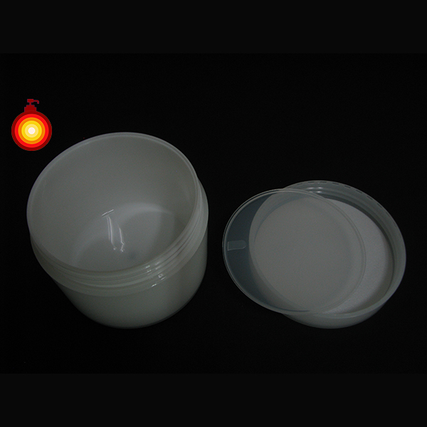 150ml White PP double wall cream jar with cap