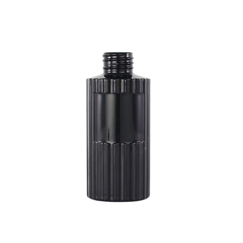 150ml black round glass reed diffuser bottle