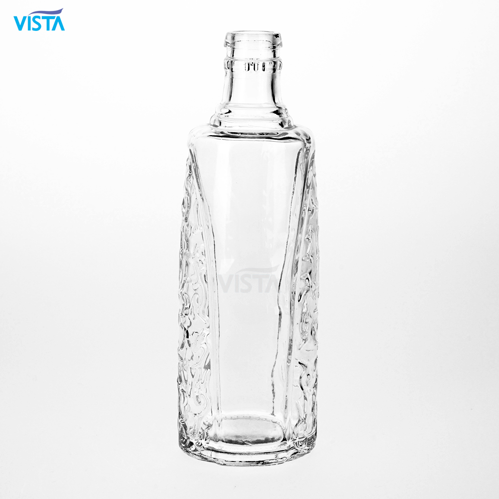 150ml blue flint color glass bottle for liquor