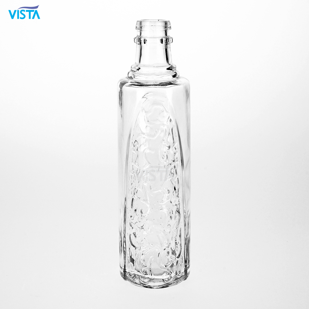 150ml blue flint color glass bottle for liquor