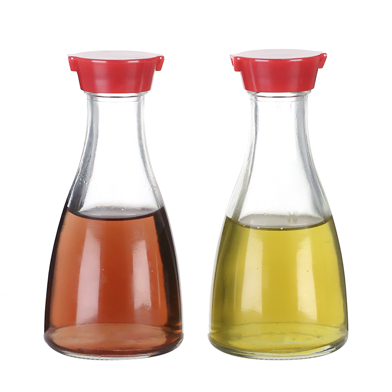150ml clear plastic cover glass bbq sauce bottle in packaging,manufacturer soy sauce bottle with plastic cap