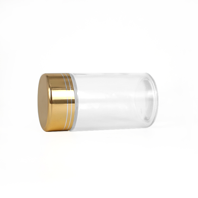 150ml custom empty clear glass medicine capsule pill bottle packaging