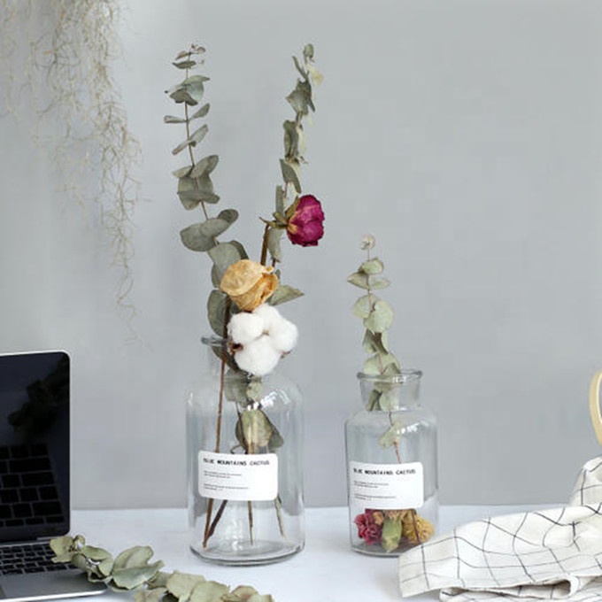 150ml empty round Perfume Oil aromatherapy bottles with cork lid aroma diffuser glass bottle