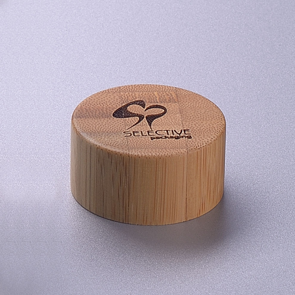 150ml frosted glass bottle with bamboo spray and bamboo cap lotion bottle