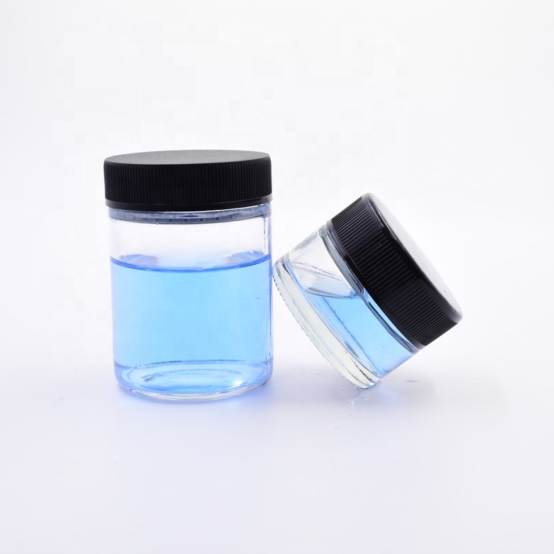 150ml glass container flower packaging hemp glass jar smell proof container custom logo weed oil child resistant glass jars