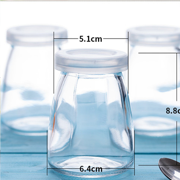 150ml glass pudding jam jar with logo printing