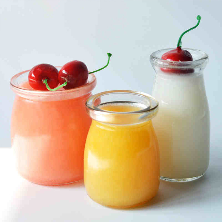 150ml glass pudding jam jar with logo printing