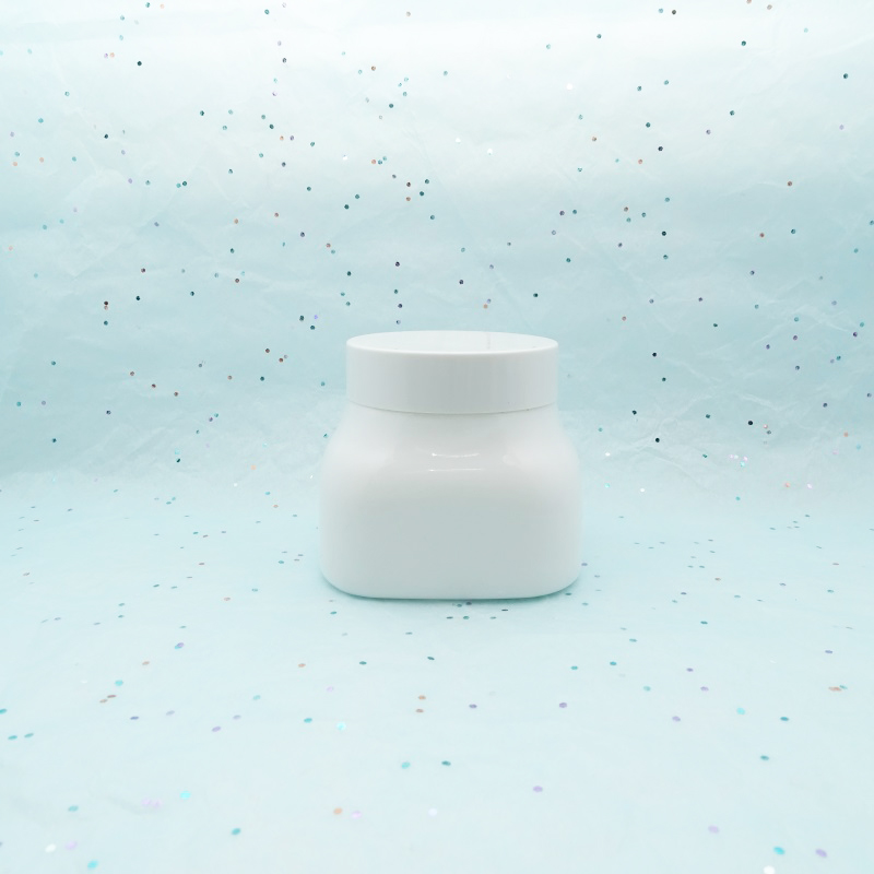 150ml large white porcelain cosmetic frosted square glass cream jar 50g square white porcelain glass jars for cosmetic