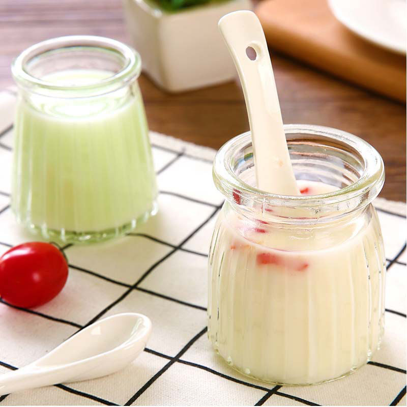 150ml patch glass jar with plastic lid clear glass jar