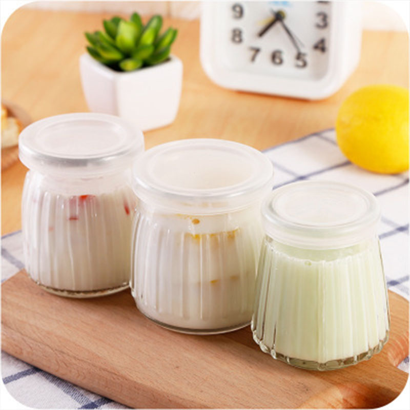 150ml patch glass jar with plastic lid clear glass jar
