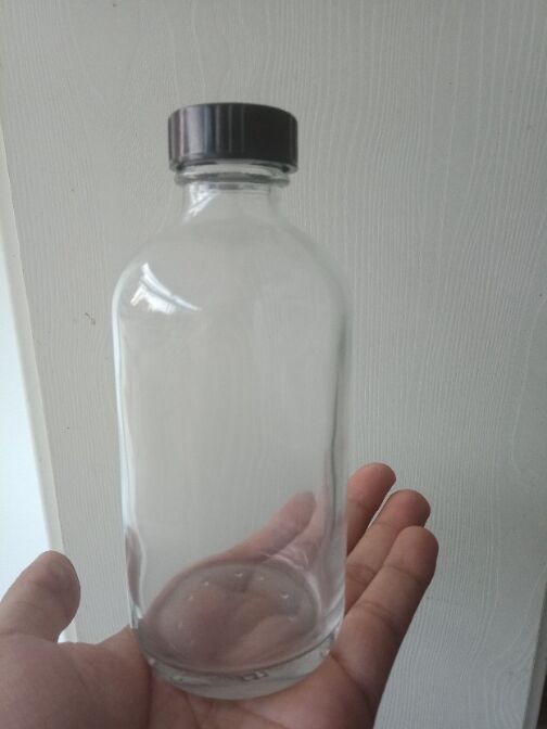 15ML 30ML 60ML 120ML 250ml 500ML 1000MLamber transparent boston glass bottle for soft beverage/ milk with black cap