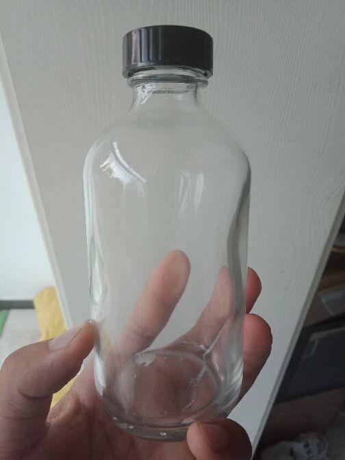 15ML 30ML 60ML 120ML 250ml 500ML 1000MLamber transparent boston glass bottle for soft beverage/ milk with black cap