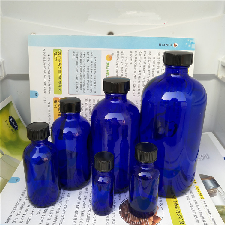 15ML 30ML 60ML 120ML 250ml 500ML 1000MLamber transparent boston glass bottle for soft beverage/ milk with black cap