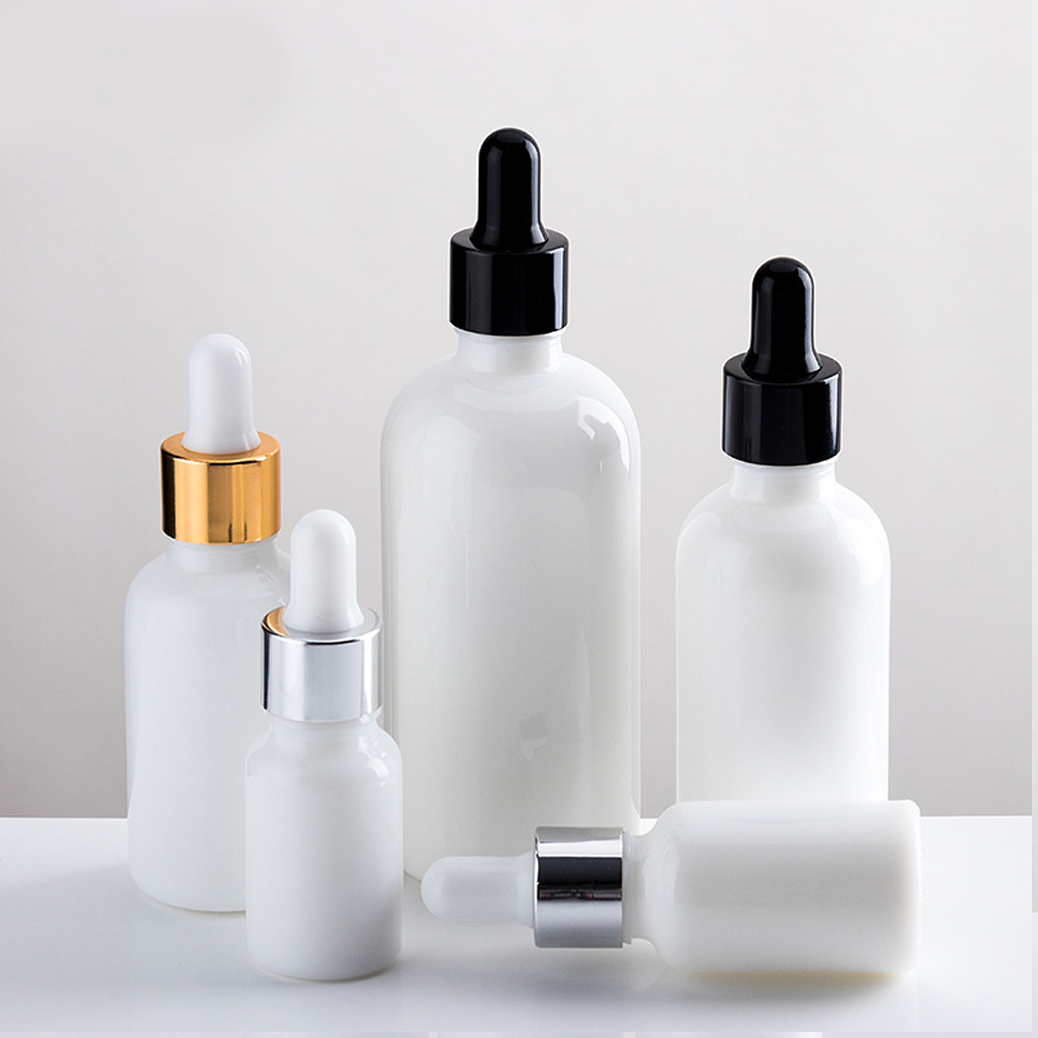 15Ml 30Ml White Glass Dropper Bottle