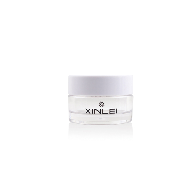 15g 0.5oz PETG plastic cosmetic black round jar for eye cream and lip balm container