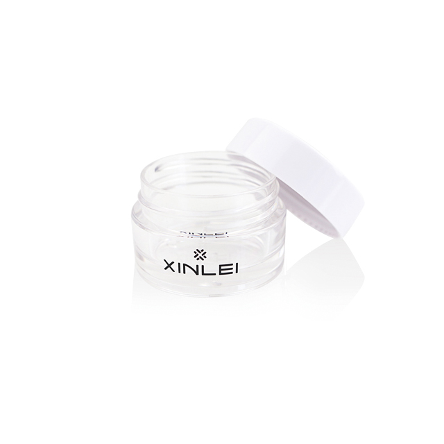 15g 0.5oz PETG plastic cosmetic black round jar for eye cream and lip balm container