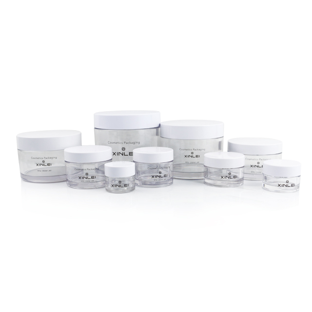 15g 0.5oz PETG plastic cosmetic black round jar for eye cream and lip balm container