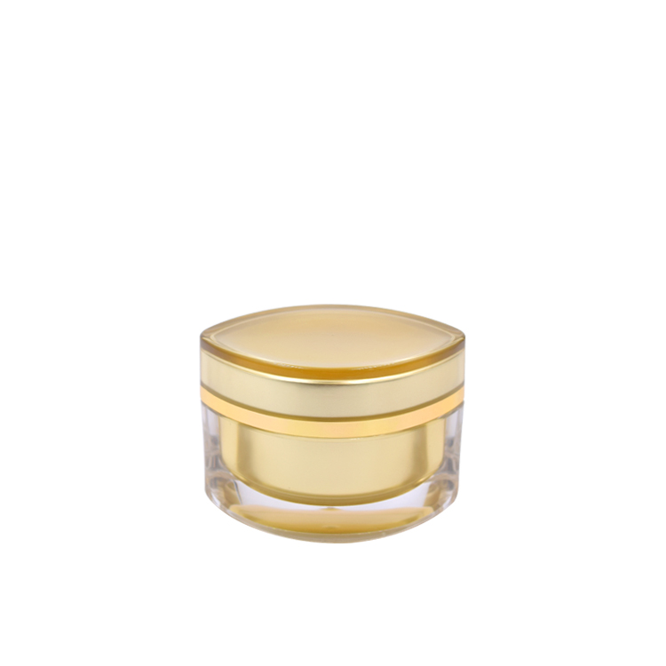 15g 1oz 30g 50g double wall eye shape gold silver purple acrylic bottle cosmetic eye face cream jar skin care packaging with