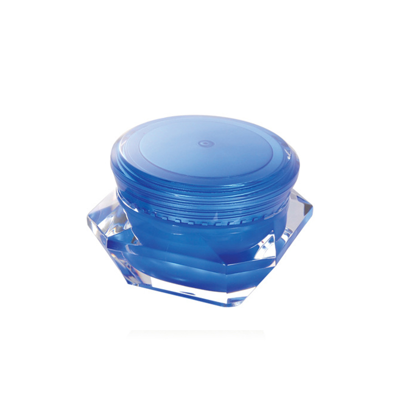 15g 1oz 50ml Round Custom Empty Luxury Plastic Face Cream diamond shape acrylic cosmetic jar