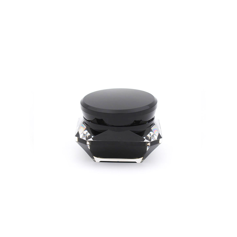 15g 1oz 50ml Round Custom Empty Luxury Plastic Face Cream diamond shape acrylic cosmetic jar