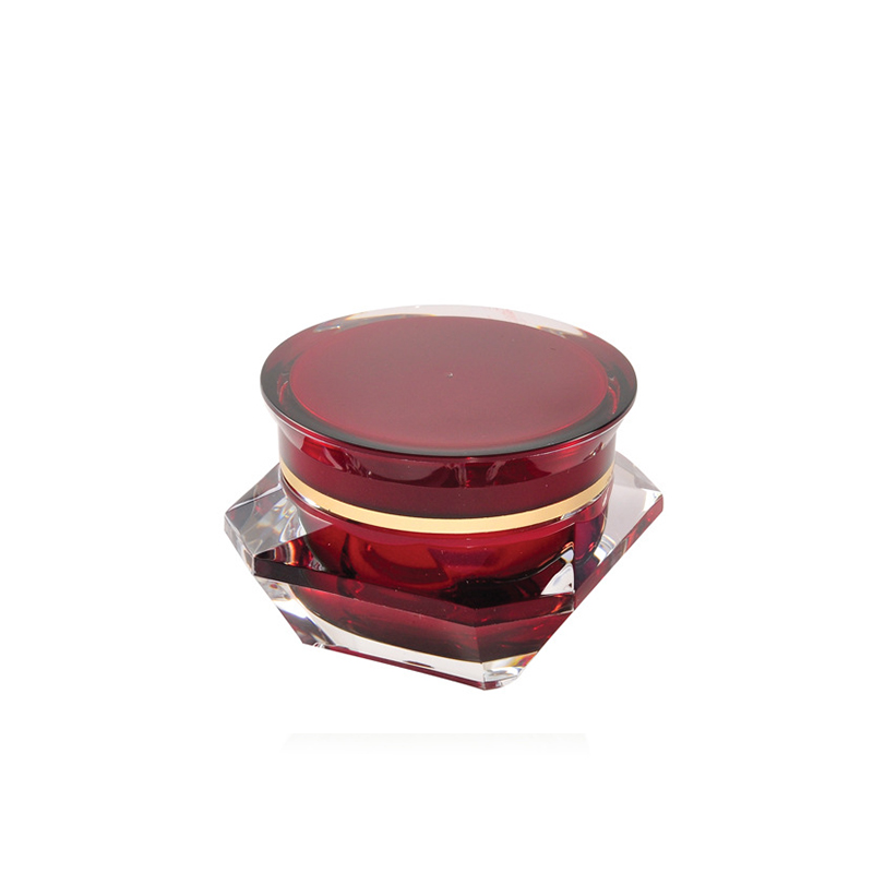15g 1oz 50ml Round Custom Empty Luxury Plastic Face Cream diamond shape acrylic cosmetic jar