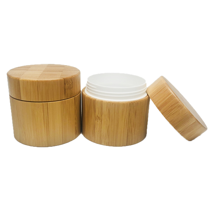 15g 20g 30g 50g 100g 150g 200g 250g Empty Amber Lotion Container Bamboo Pet Cosmetic Bamboo Cream Jars
